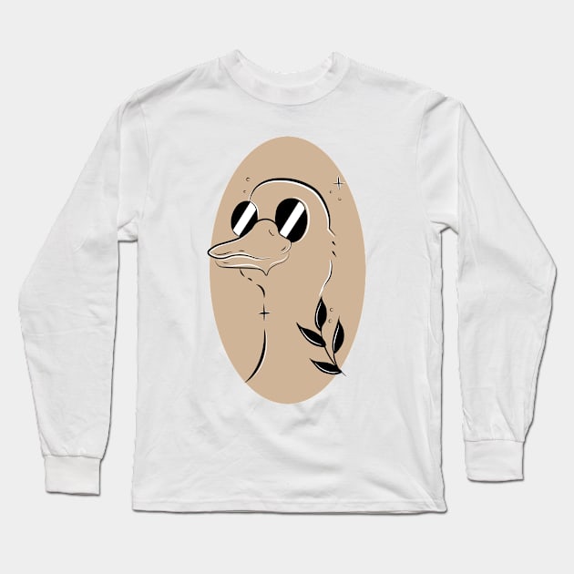 Duck Duck Duck Long Sleeve T-Shirt by Johka